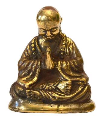 Couverture du livre « Statue monk qualite bronze antique dore » de  aux éditions Dg-exodif