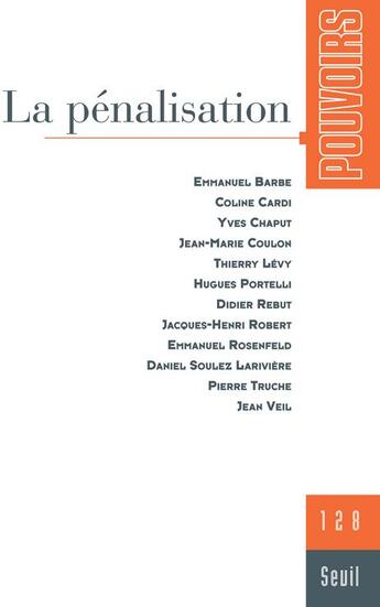 Couverture du livre « La pénalisation » de  aux éditions Seuil