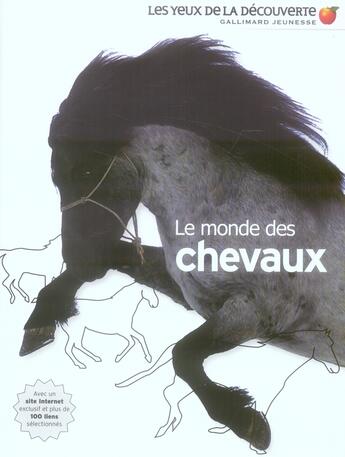 Couverture du livre « Le monde des chevaux » de Julie Clutton-Brock aux éditions Gallimard-jeunesse