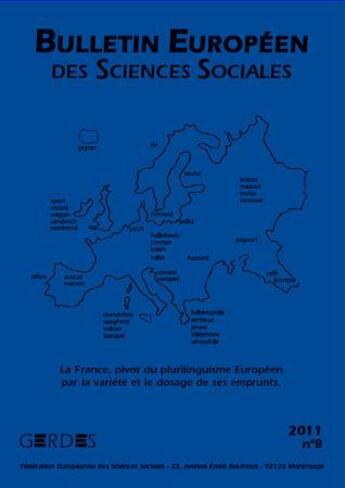 Couverture du livre « Bulletin européen des sciences sociales t.8 » de  aux éditions L'harmattan