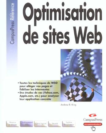 Couverture du livre « Optimisation De Sites Web » de  aux éditions Campuspress