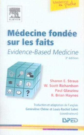 Couverture du livre « Médecine fondée sur les faits » de Richardson et Straus aux éditions Elsevier-masson