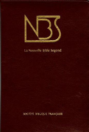 Couverture du livre « NBS, la nouvelle bible segond » de  aux éditions Bibli'o