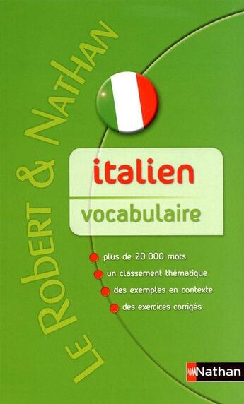 Couverture du livre « Italien ; vocabulaire » de M Ferdeghini-Varejka aux éditions Nathan