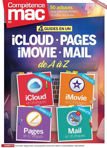 Couverture du livre « 4 guides en 1 : icloud - pages - imovie - mail » de Christophe Schmitt aux éditions Knowware