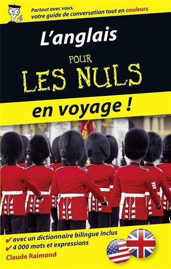 Couverture du livre « L'anglais pour les nuls en voyage » de Claude Raimond aux éditions First