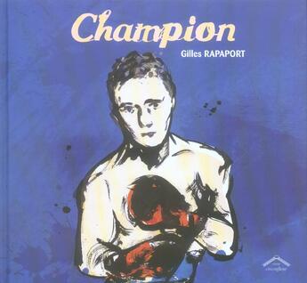 Couverture du livre « Champion » de Rapaport Gilles aux éditions Circonflexe