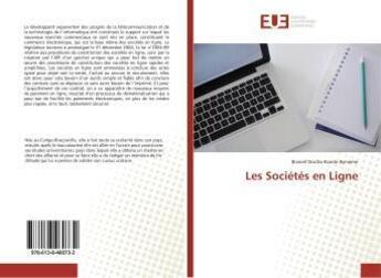 Couverture du livre « Les Sociétés en Ligne » de Bianief Byniemo aux éditions Editions Universitaires Europeennes