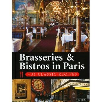 Couverture du livre « Brasseries & bistros in Paris » de Flory/Matthieu aux éditions Ereme