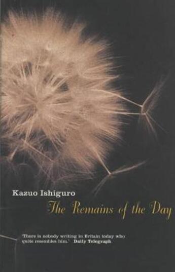 Couverture du livre « THE REMAINS OF THE DAY » de Kazuo Ishiguro aux éditions Faber Et Faber