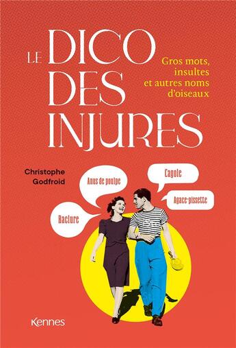 Couverture du livre « Le dico des injures : gros mots, insultes et autres noms d'oiseaux » de Christophe Godfroid aux éditions Kennes Editions