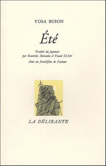 Couverture du livre « Été » de Yosa Buson aux éditions La Delirante