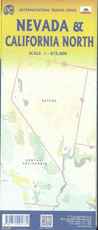 Couverture du livre « Nevada & california north » de  aux éditions Itm