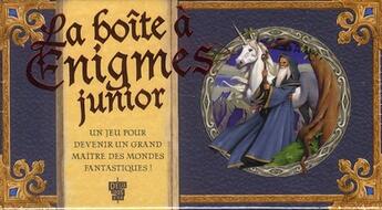 Couverture du livre « La boîte à énigmes junior ; un jeu pour devenir un grand maître des mondes fantastiques ! » de  aux éditions Deux Coqs D'or