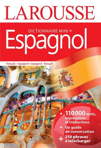 Couverture du livre « Dictionnaire mini + espagnol » de  aux éditions Larousse