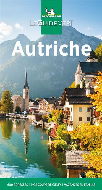 Couverture du livre « Le guide vert : Autriche (édition 2021) » de Collectif Michelin aux éditions Michelin