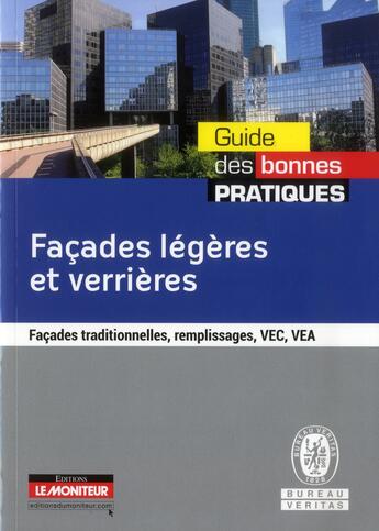 Couverture du livre « Façades légères et verrières » de  aux éditions Le Moniteur