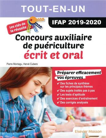 Couverture du livre « Concours auxiliaire de puériculture ; écrit + oral ; le méga guide » de Herve Cubero et Pierre Montagu aux éditions Elsevier-masson