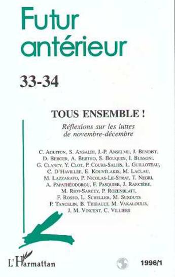 Couverture du livre « Tous ensemble ! - vol33 - reflexions sur les luttes de novembre-decembre - n 33-34 » de  aux éditions L'harmattan