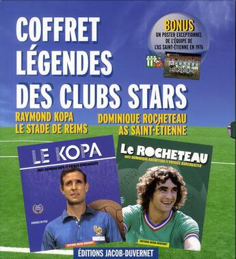 Couverture du livre « Légendes du football ; coffret ; le Kopa ; le Rocheteau » de Raymond Kopa aux éditions Jacob-duvernet