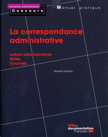 Couverture du livre « La lettre administrative » de Elisabeth Siroteau aux éditions Documentation Francaise