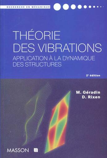 Couverture du livre « Theorie Des Vibrations » de Gerardin et Rixen aux éditions Elsevier-masson