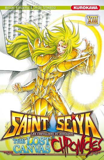 Couverture du livre « Saint Seiya - the lost Canvas ; chronicles Tome 13 » de Masami Kurumada et Shiori Teshirogi aux éditions Kurokawa