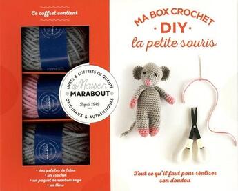 Couverture du livre « Ma box crochet DIY : la petite souris » de Marie-Noelle Bayard aux éditions Marabout