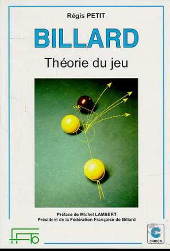 Couverture du livre « Billard : theorie du jeu » de  aux éditions Chiron