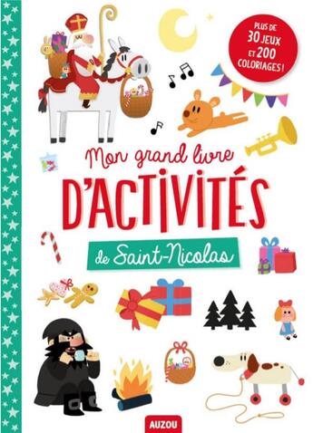 Couverture du livre « Mon grand livre d'activités de saint Nicolas » de  aux éditions Philippe Auzou