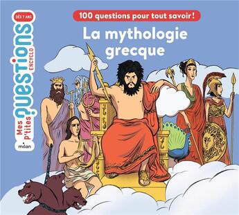 Couverture du livre « La mythologie grecque » de Sandrine Mirza et Alban Marilleau aux éditions Milan