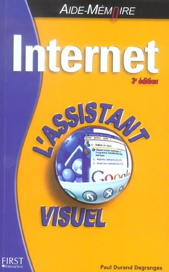 Couverture du livre « Internet » de Paul Durand Degranges aux éditions First Interactive