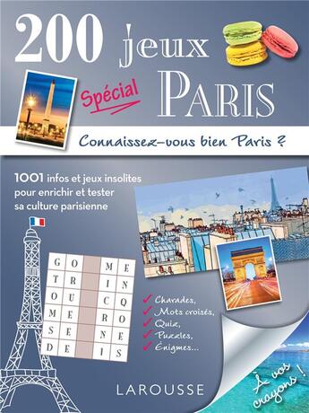 Couverture du livre « 200 jeux spécial Paris » de  aux éditions Larousse