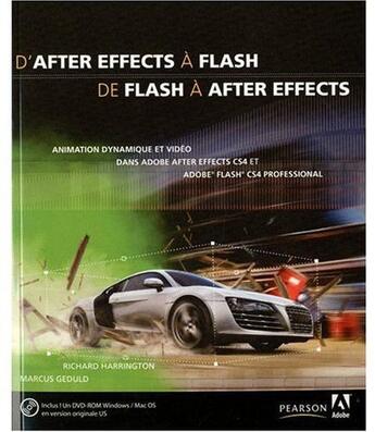 Couverture du livre « D'after effects à flash ; de flash à after effects » de Harrington/Geduld aux éditions Pearson