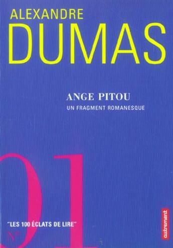 Couverture du livre « Ange pitou ; un fragment romanesque » de Alexandre Dumas aux éditions Autrement