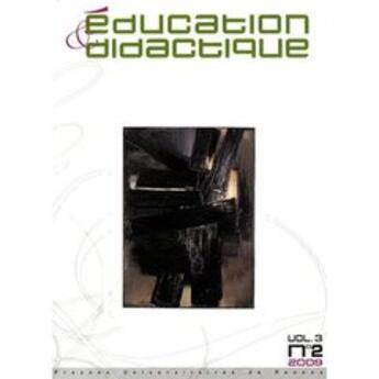 Couverture du livre « Éducation et didactique t.3-2 » de  aux éditions Pu De Rennes