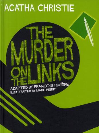 Couverture du livre « Agatha Christie en VO ; the murder on the links » de Francois Riviere et Piskic aux éditions Paquet