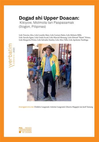 Couverture du livre « Dogad shi Upper Doacan: Kikiyow, Molmola tan Paspasamak (Itogon, Pilipinas) » de  aux éditions Pu De Louvain