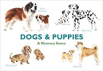 Couverture du livre « Dogs & puppies a memory game /anglais » de Aguado Emma aux éditions Laurence King