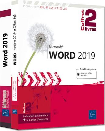 Couverture du livre « Word (versions 2019 et Office 365) ; coffret de 2 livres : le manuel de référence + le cahier d'exercices » de Pierre Rigollet aux éditions Eni