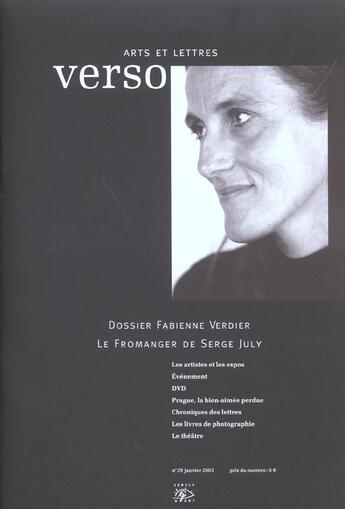 Couverture du livre « Verso n 29 » de  aux éditions Cercle D'art