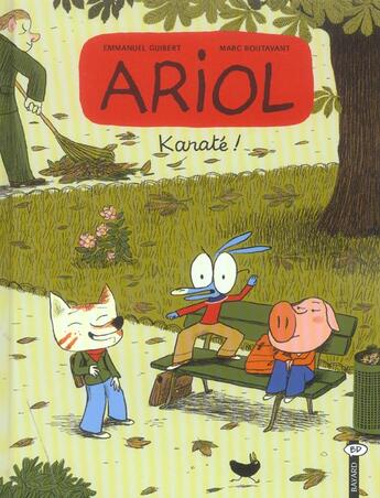 Couverture du livre « Ariol T.5 ; karaté » de Emmanuel Guibert et Marc Boutavant aux éditions Bayard Jeunesse