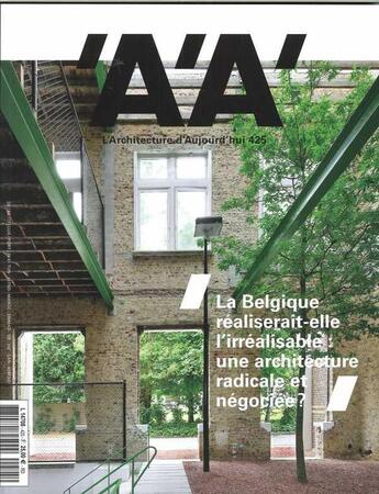 Couverture du livre « L'architecture d'aujourd'hui n 425 special belgique - juin 2018 » de  aux éditions Archipress