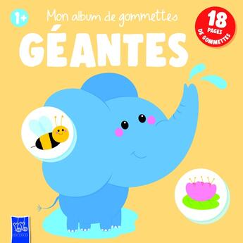 Couverture du livre « 1+ gommettes geantes » de  aux éditions Yoyo Books