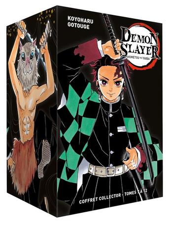 Couverture du livre « Demon slayer : coffret vol.2 : Tomes 7 à 12 » de Koyoharu Gotoge aux éditions Panini