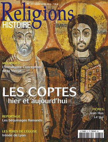 Couverture du livre « Religions et histoire N.31 ; les Coptes » de Religions Et Hstoire aux éditions Religions Et Histoire