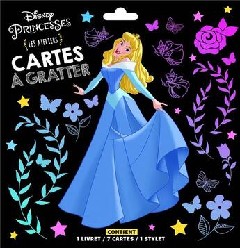 Couverture du livre « Les ateliers Disney : Disney Princesses : cartes à gratter » de Disney aux éditions Disney Hachette