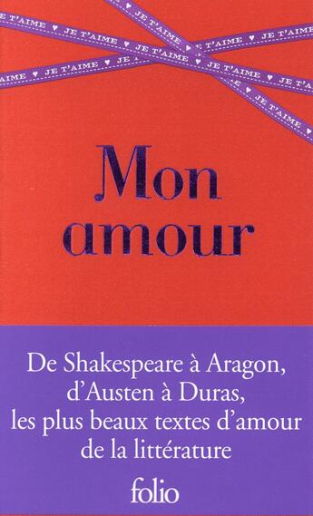 Couverture du livre « Mon amour » de  aux éditions Folio