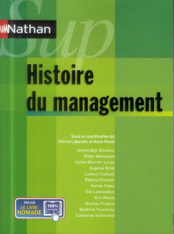 Couverture du livre « NATHAN SUP ; histoire du management (édition 2014) » de  aux éditions Nathan