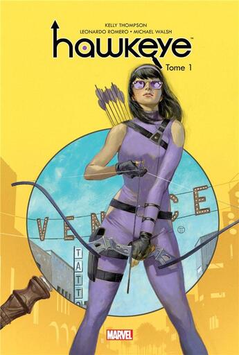 Couverture du livre « Hawkeye t.1 » de Walsh Michael et Kelly Thompson et Leonardo Romero aux éditions Panini